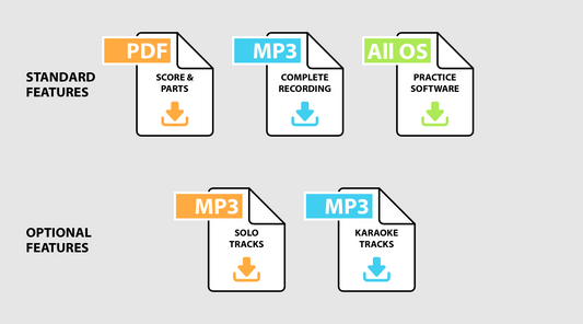 The useful features with our percussion ensemble sheet music