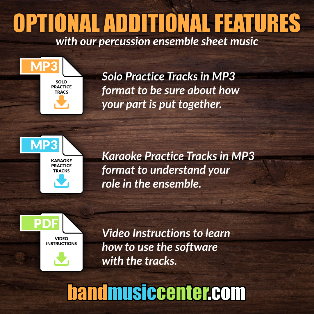 Optional Additional Features | Percussion Ensemble Sheet Music | Band Music Center