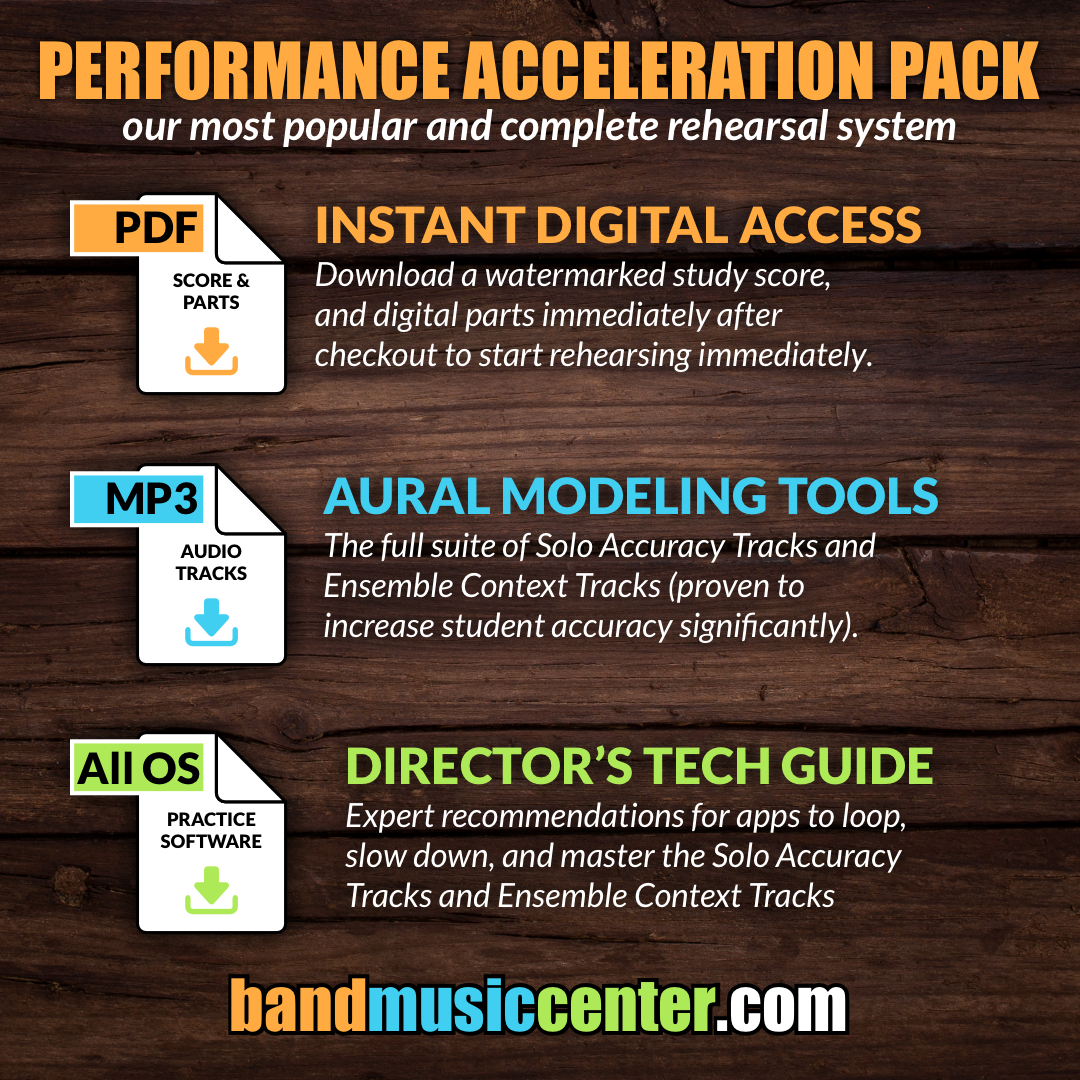 Performance Acceleration Pack | Percussion Ensemble Sheet Music | Band Music Center
