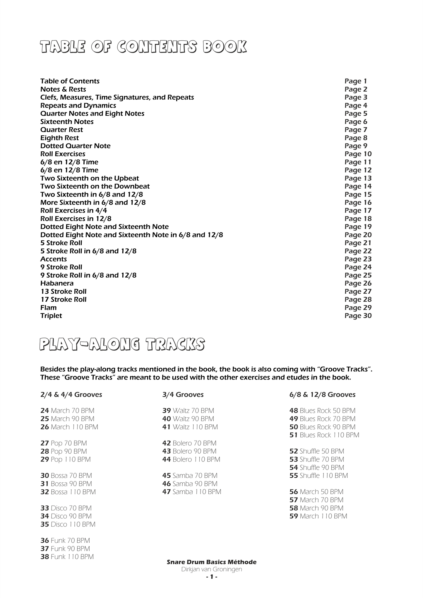 Snare Drum Basics Method 1