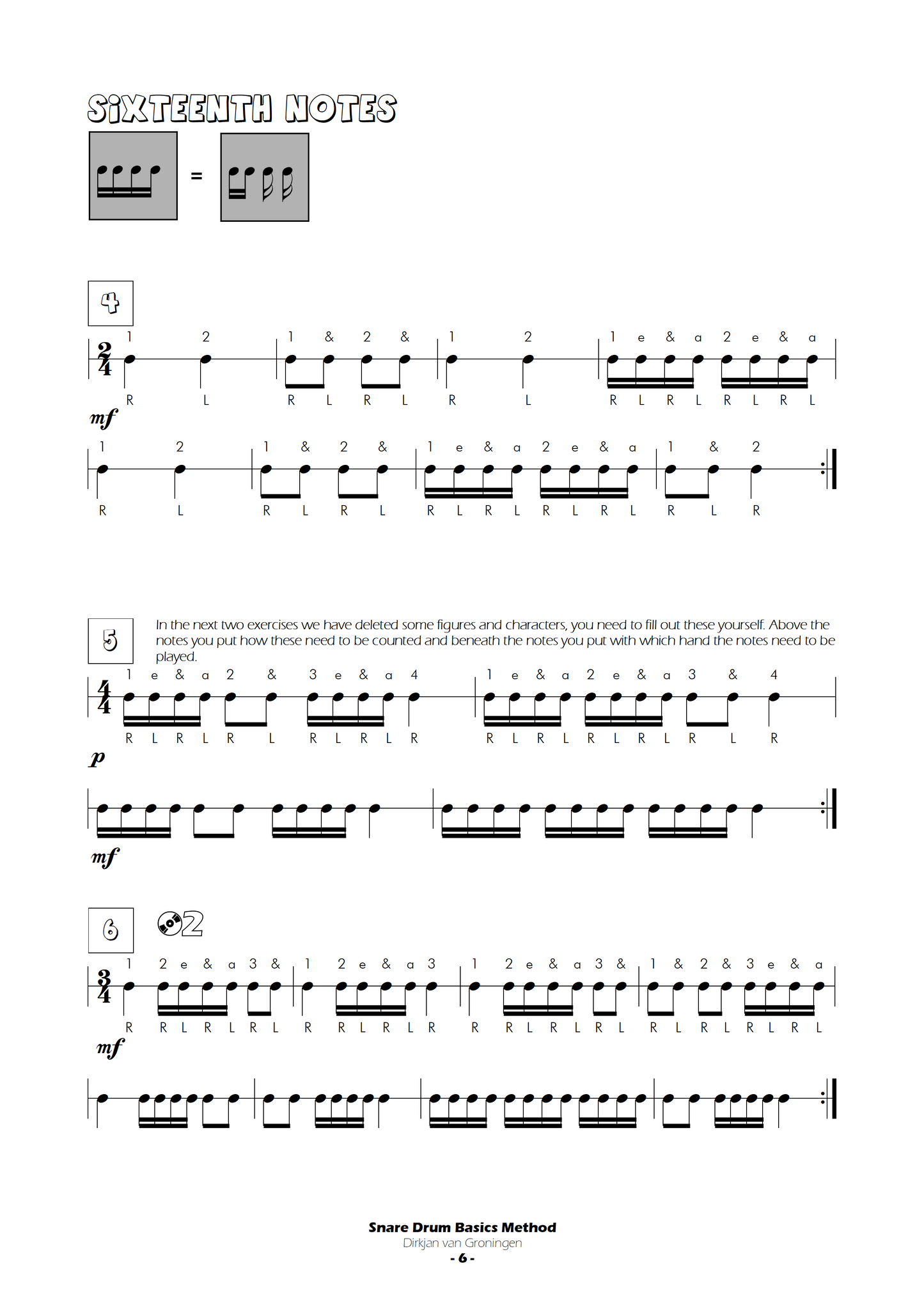 Snare Drum Basics Method 1