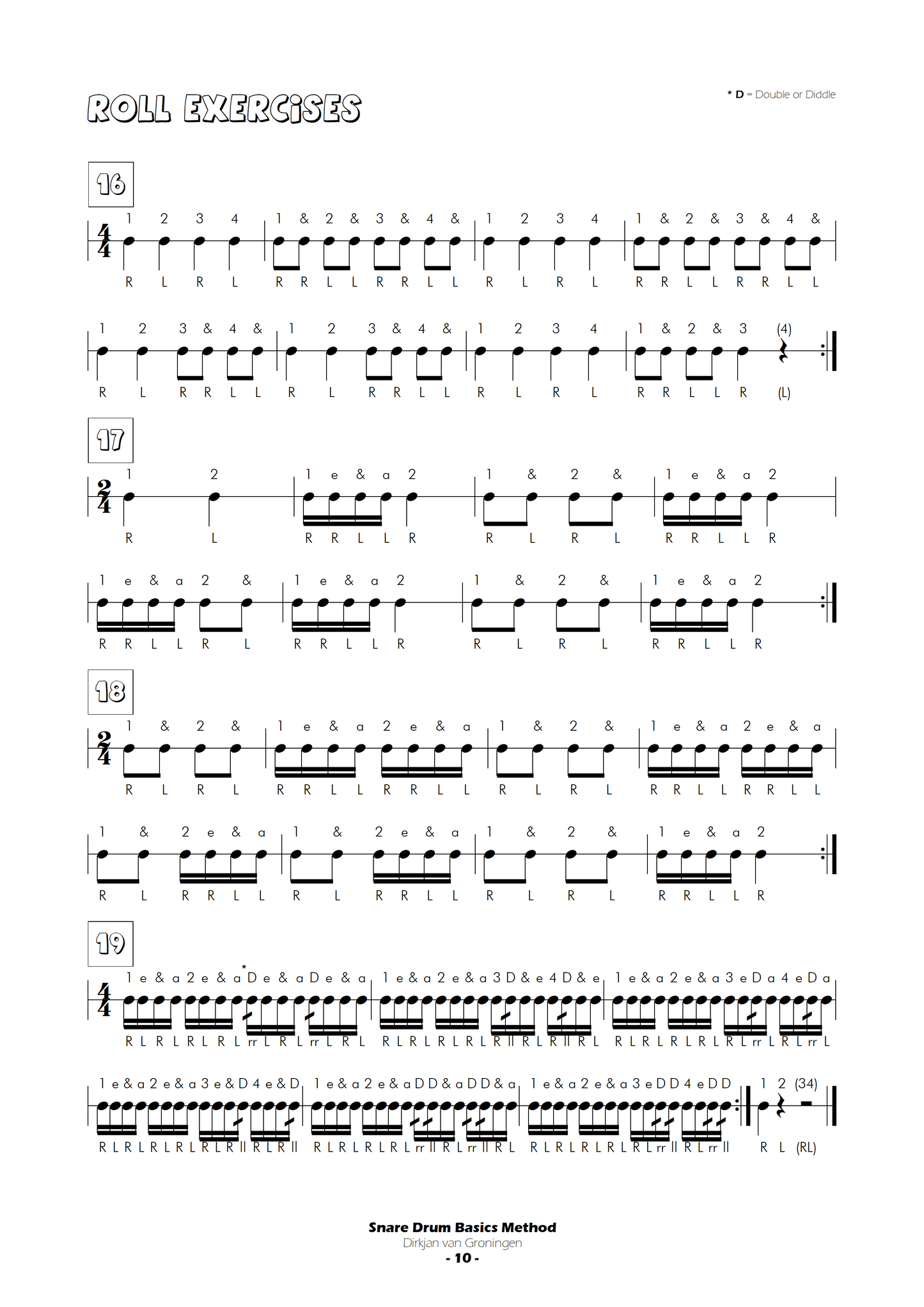 Snare Drum Basics Method 1