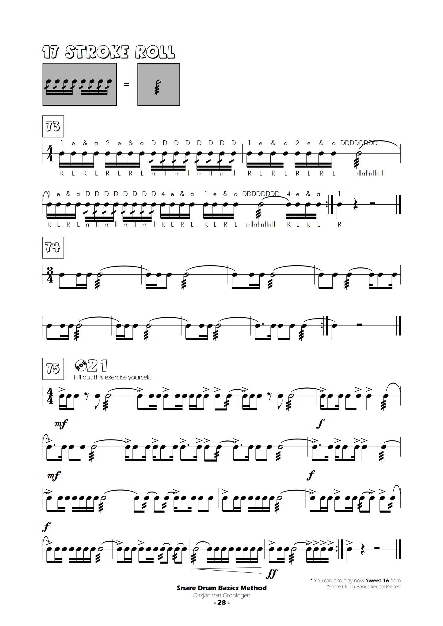 Snare Drum Basics Method 1