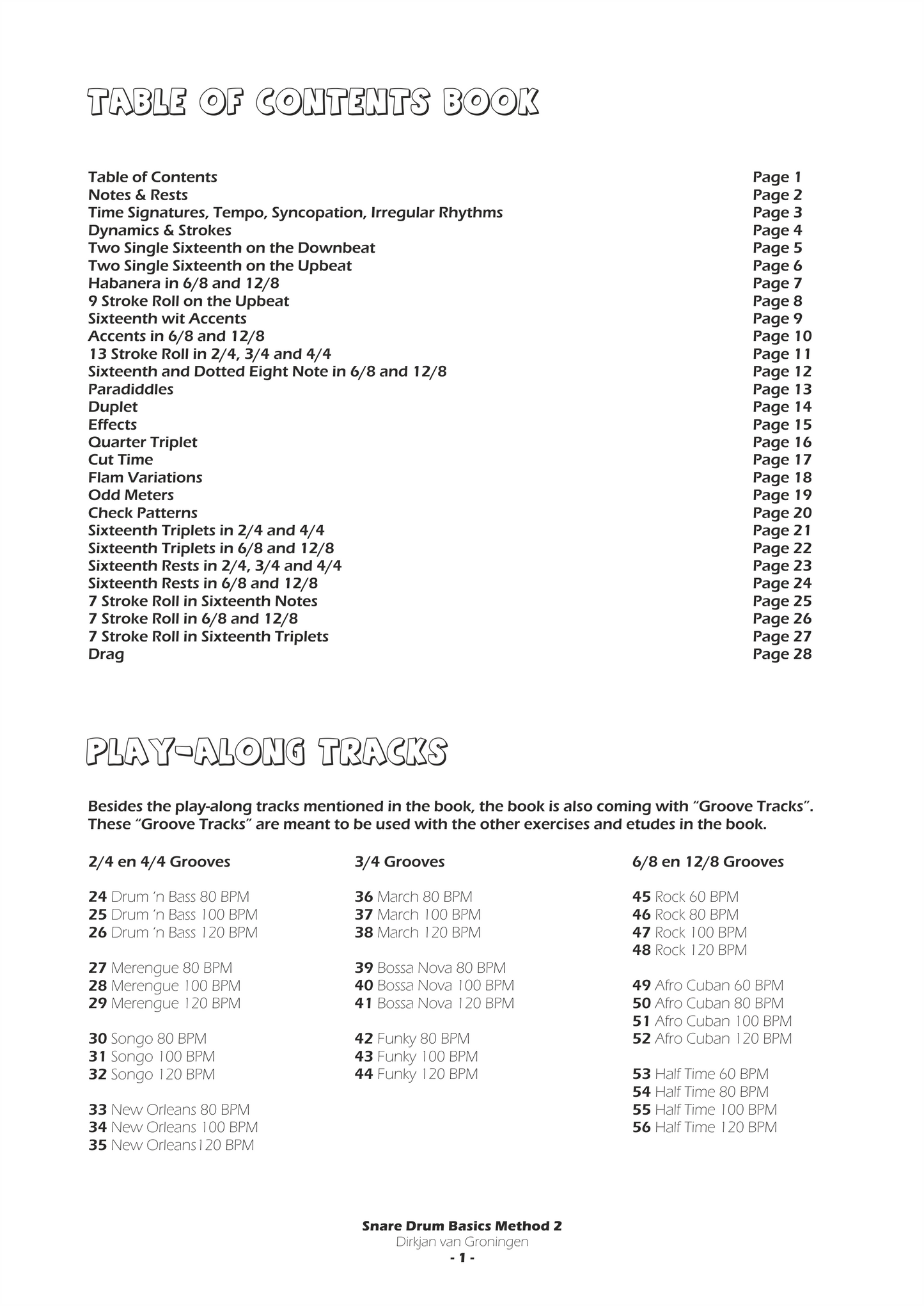 Snare Drum Basics Method 2
