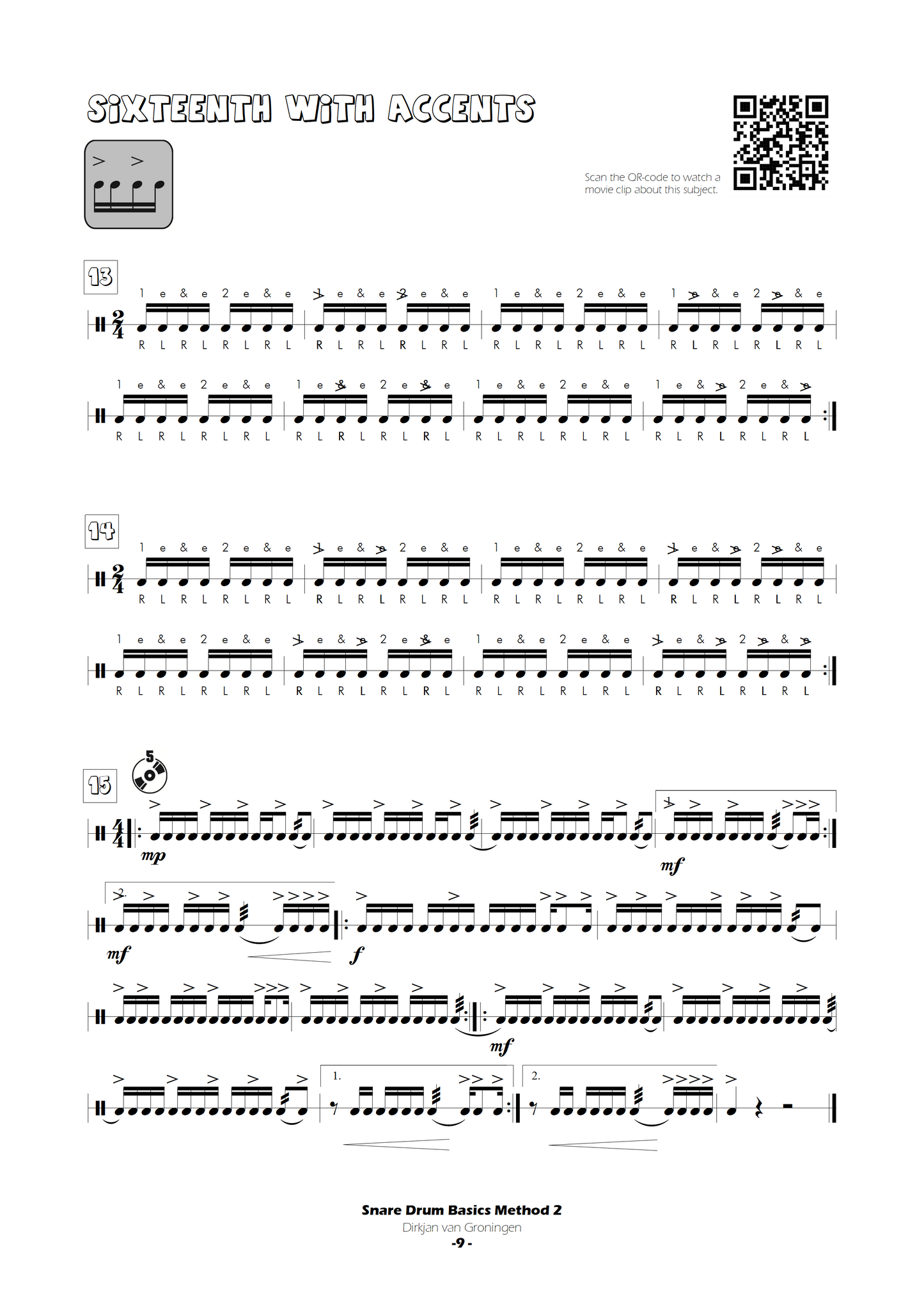 Snare Drum Basics Method 2