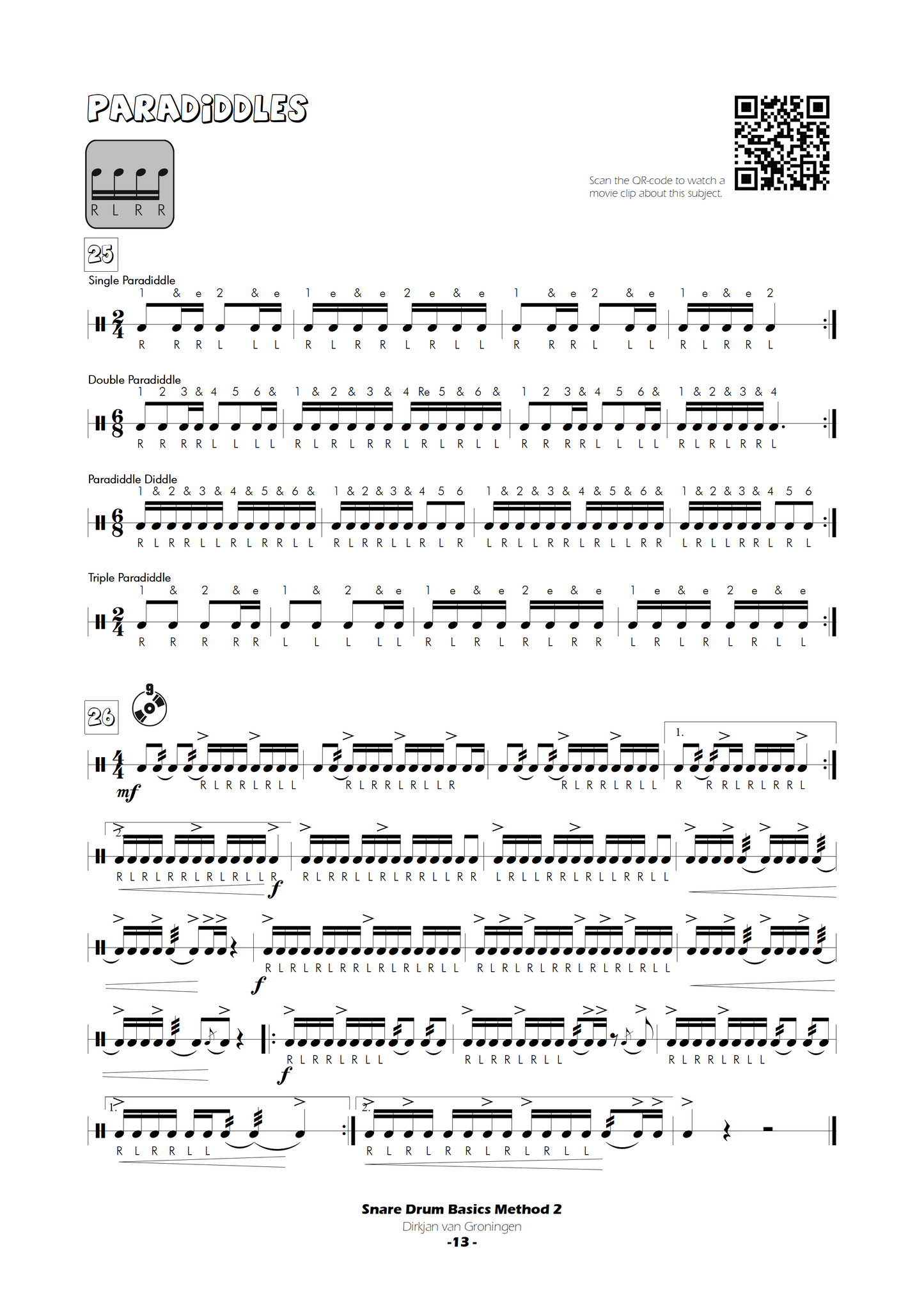 Snare Drum Basics Method 2