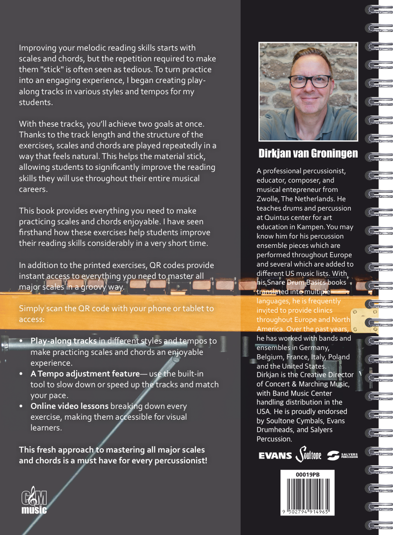 Practicing Scales & Chords Is Fun | Back Cover | Dirkjan van Groningen