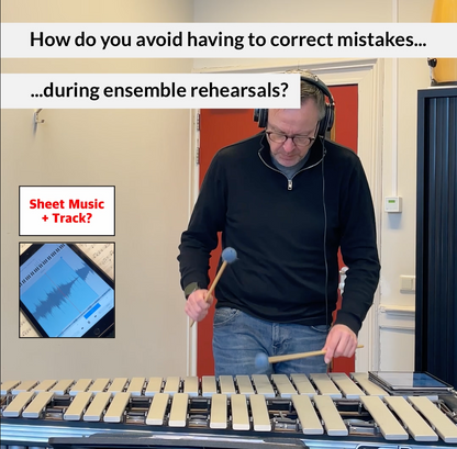  With our Performance Acceleration Pack you avoid correcting mistakes during percussion ensemble rehearsals