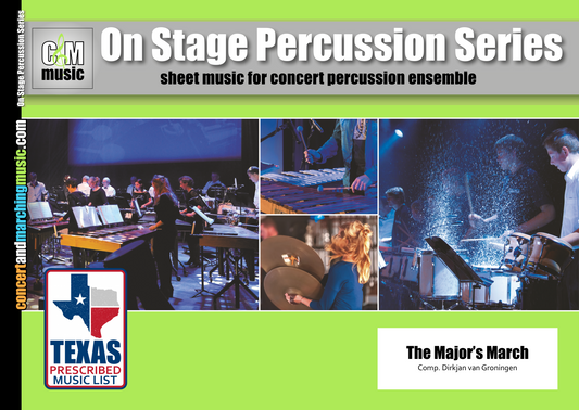 The Major's March | Percussion Ensemble Sheet Music | Comp. Dirkjan van Groningen