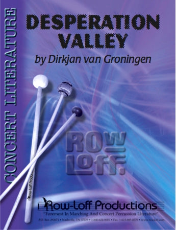 Desperation Valley | Percussion Ensemble Sheet Music | Comp. Dirkjan van Groningen