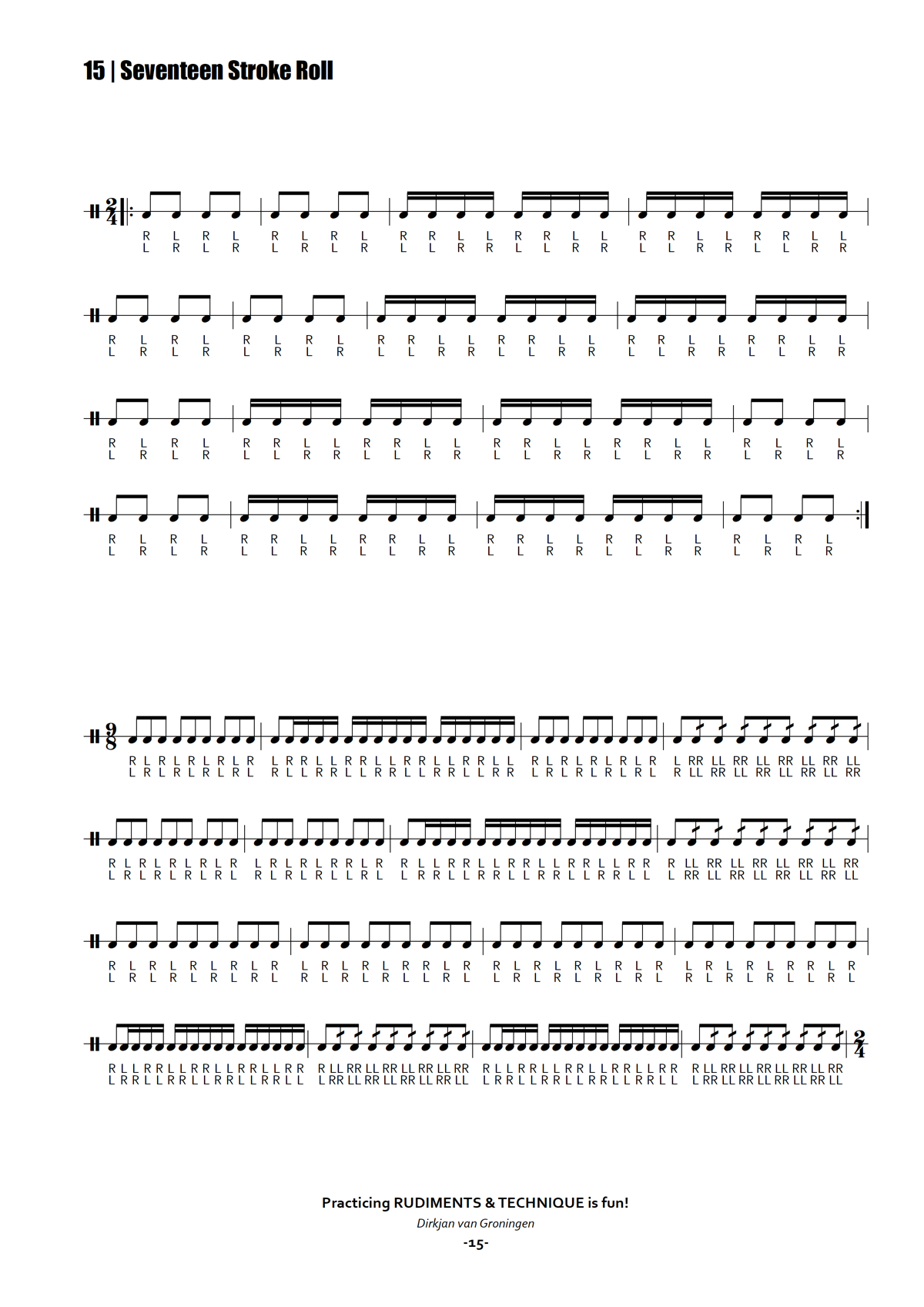 Practicing Rudiments & Technique Is Fun! | Seventeen Stroke Roll